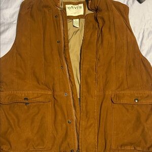 Orvis Brown and Tan Vest